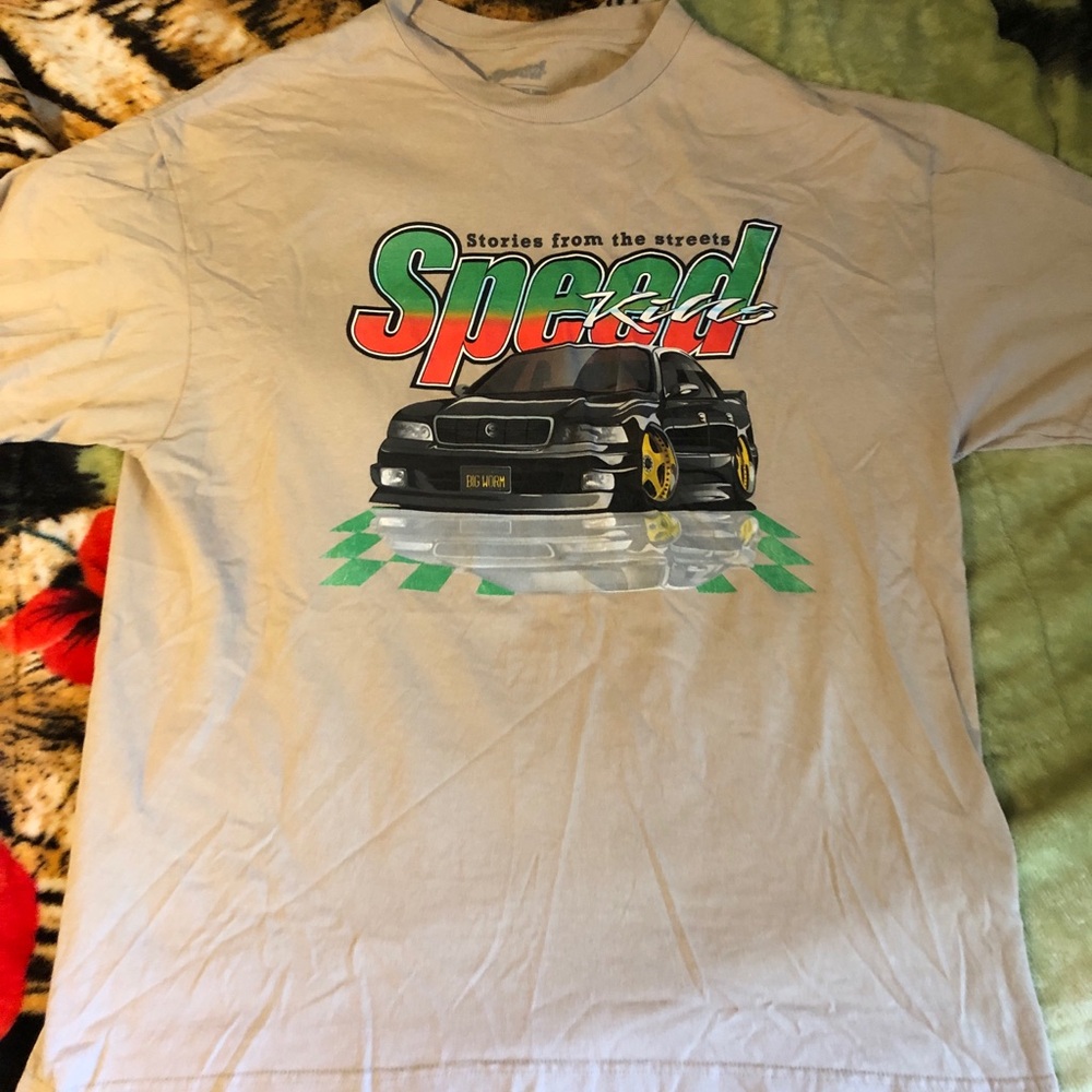 Graphic Tee with Car Design